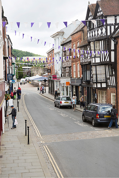 The Townhouse Ludlow is in a central but quiet location