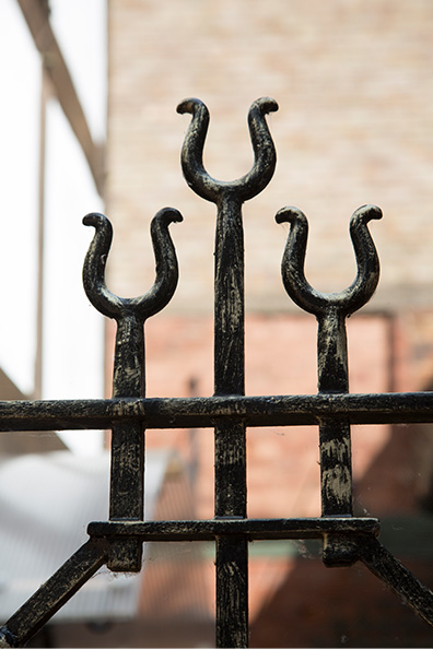 Original iron detail on the townhouse ludlow