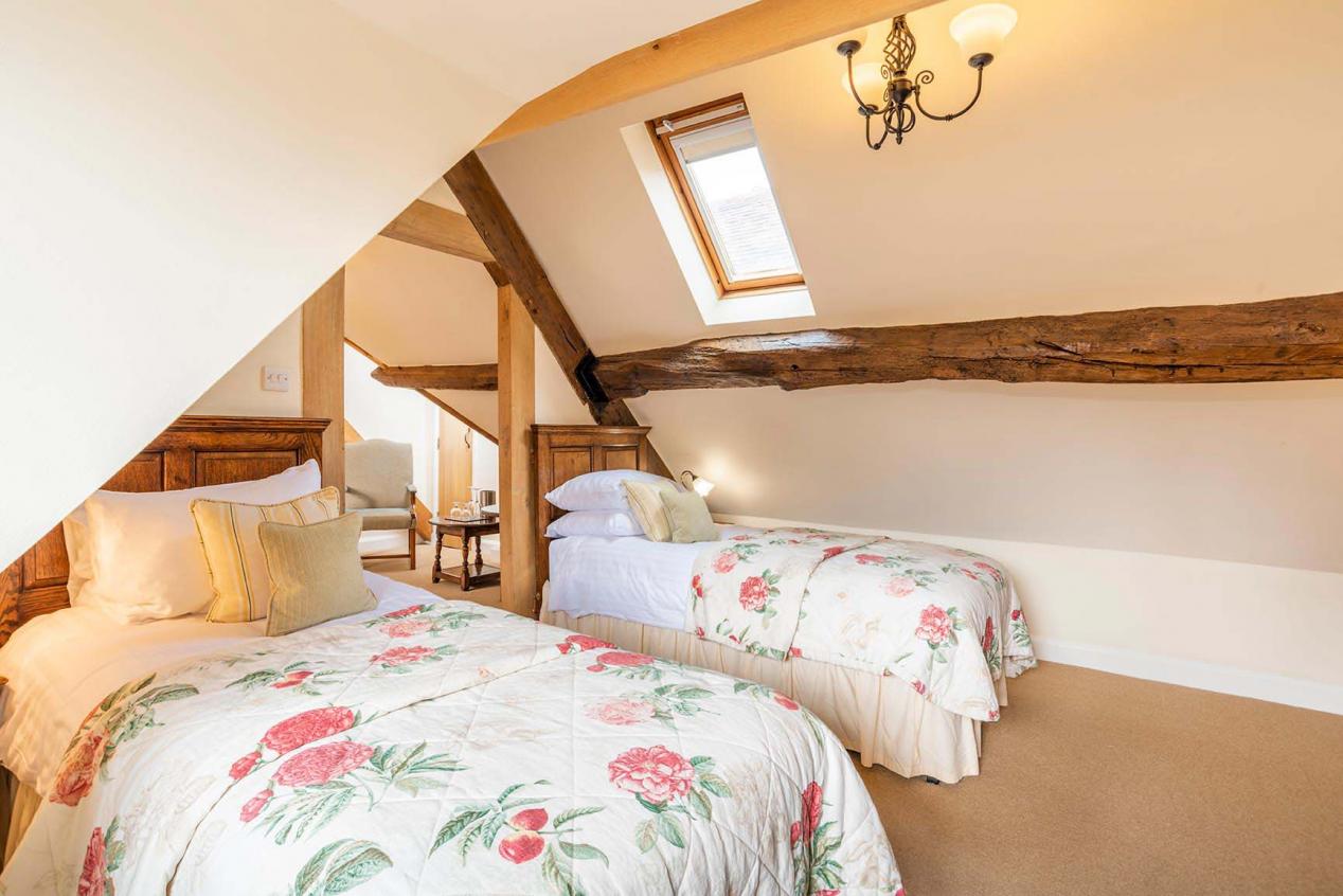 Heritage Twin Room in Ludlow | The Town House Hotel in Broad Street, Ludlow